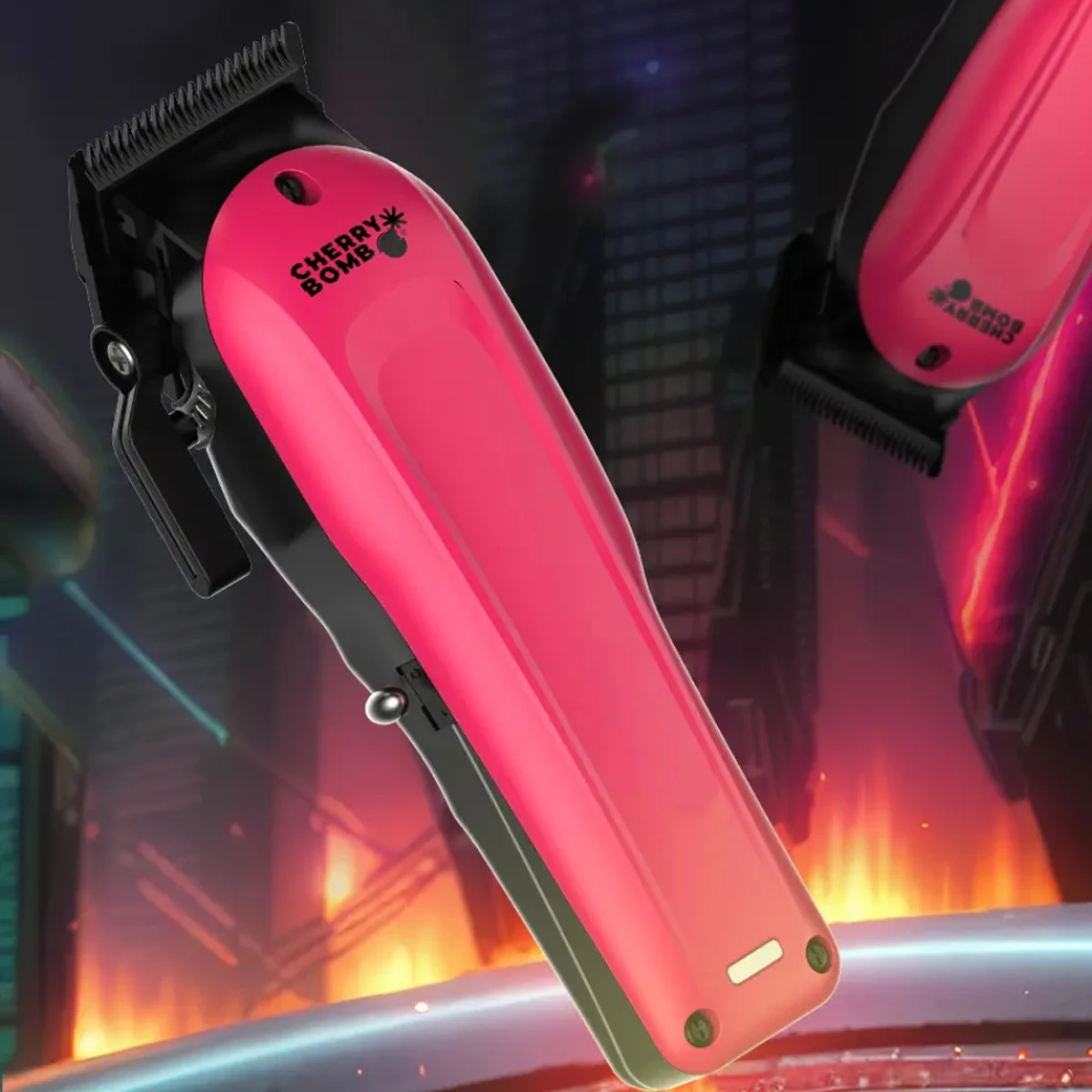 Chery bom punk bear máquina de cortar cabelo profissional dlc lâmina desbotada 7000rpm sem fio máquinas barbeiro máquina corte cabelo