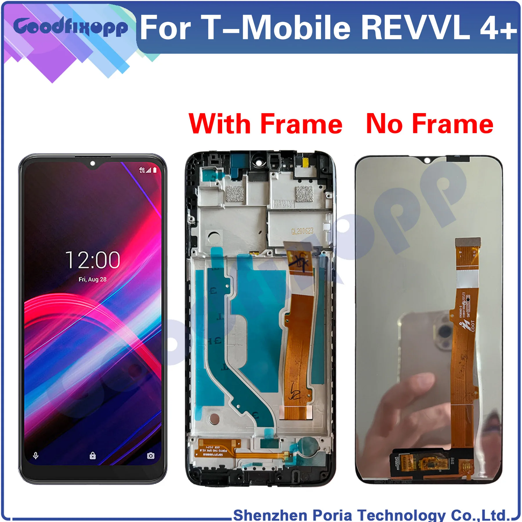 For T-Mobile REVVL 4+ 5062 5062W 5062Z 4 Plus LCD Display Touch Screen Digitizer Assembly Repair Parts Replacement