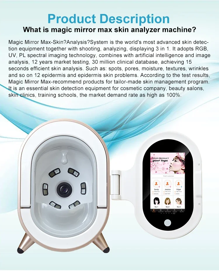 Scalp Skin Detector Analyzer Smart Skin Scalp Detector Skin And Hair Detector