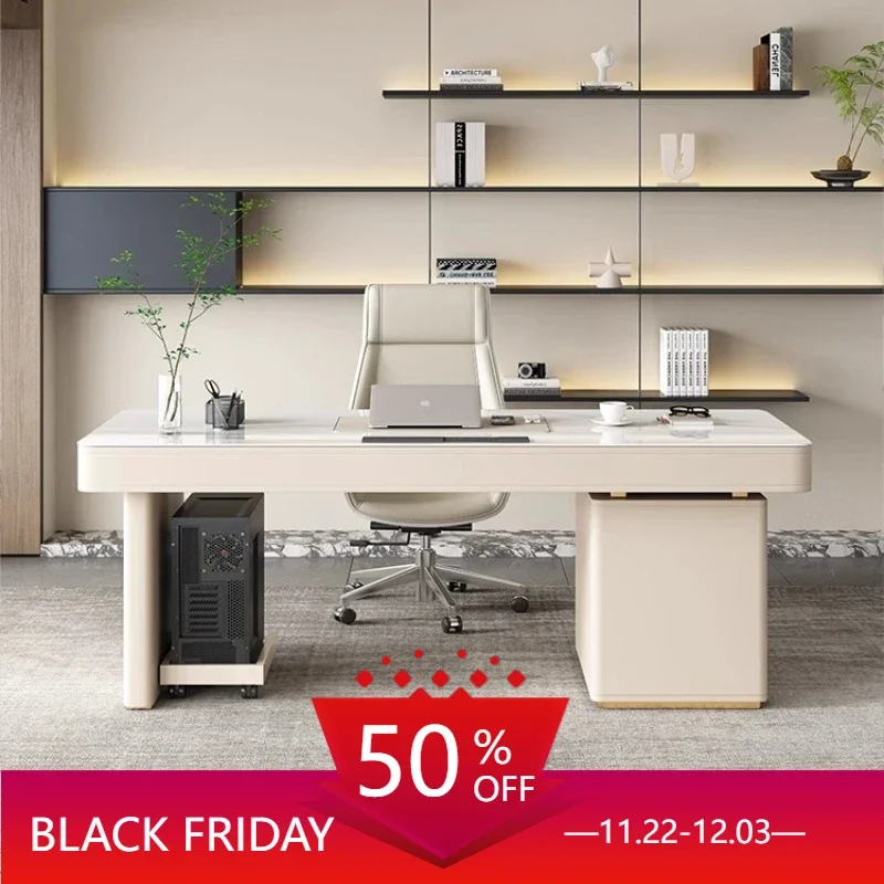 Light Luxury Senior Office Desk Design Slate Household Simplicity Modern Office Desk Computer Escritorio Office Furniture QF50OD