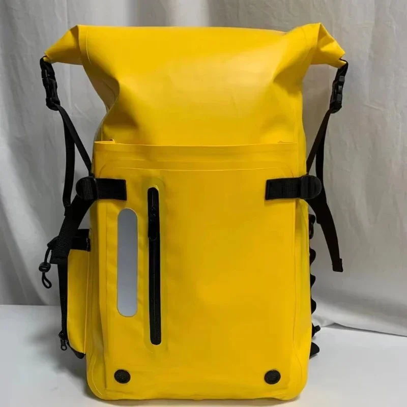 Hot Sell 30L PVC Heavy Duty Roll Top Waterproof Backpack Waterproof Wet Bag Outdoor Beach Swimming Fishing Diving