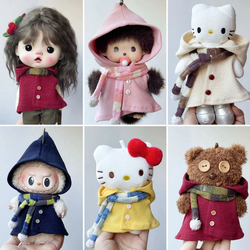 For Zsiga Doll Clothing Cape And Scarf Set Fabric 1/6 Scale Articulated Doll Outfit Bjd Costume Change Winter Cape Attire