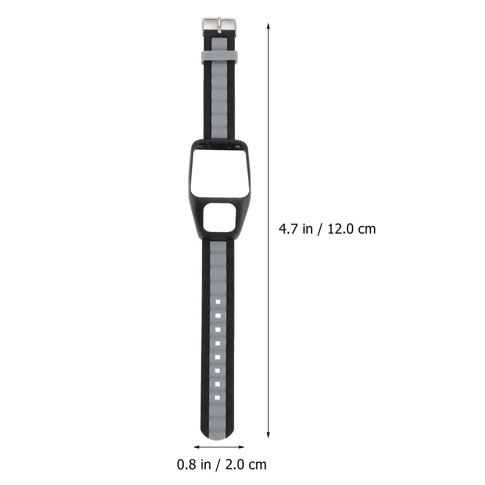 Comfortable Silicone Watch Replacement Strap for Runner 3 Strong Durability Smooth Texture Fashion Wrist Watchband
