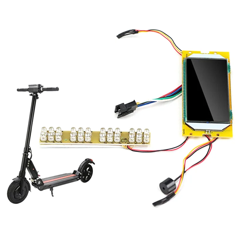 Pantalla LED LCD para patinete eléctrico, accesorios de repuesto para Scooter, 8 pulgadas, adecuado para