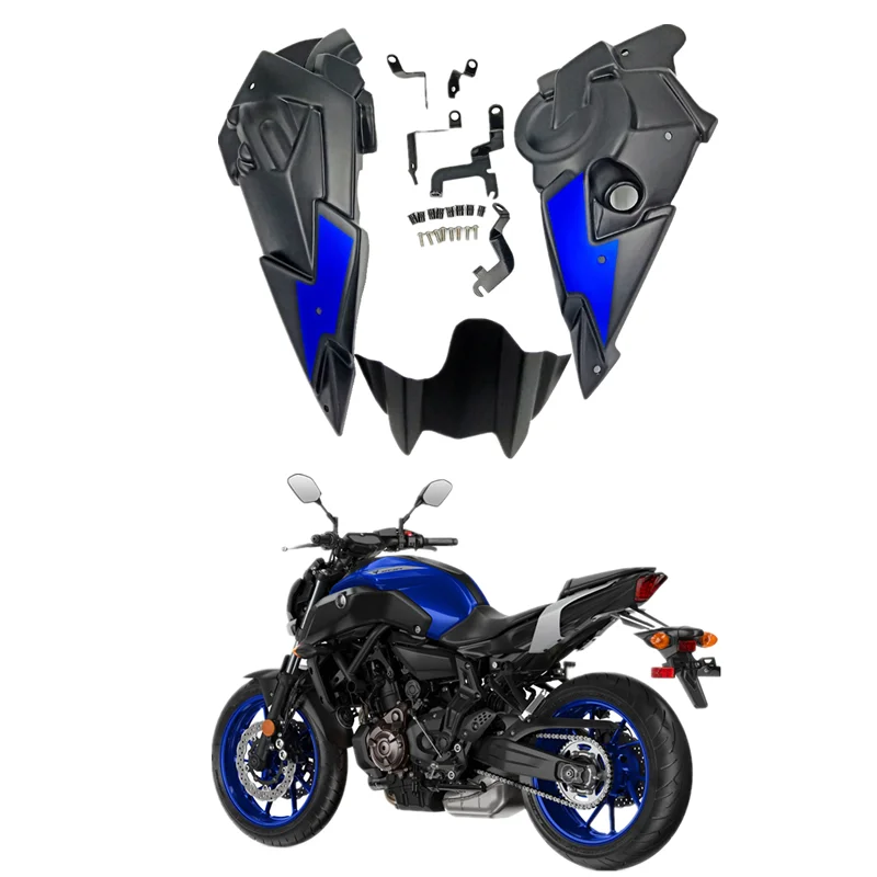 

Для Yamaha MT-07 2014-2020 MT 07 FZ 07 СПОЙЛЕР двигателя мотоцикла передний обтекатель нижнего обтекателя комплект аксессуаров MT07 FZ07