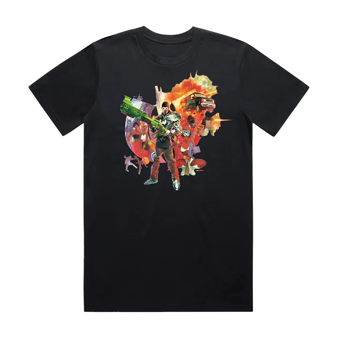 Retro Wu Tang Clan The Swarm Killa Bees Graphic Tee 90s Hip Hop Streetwear Casual Unisex Short Sleeve Top