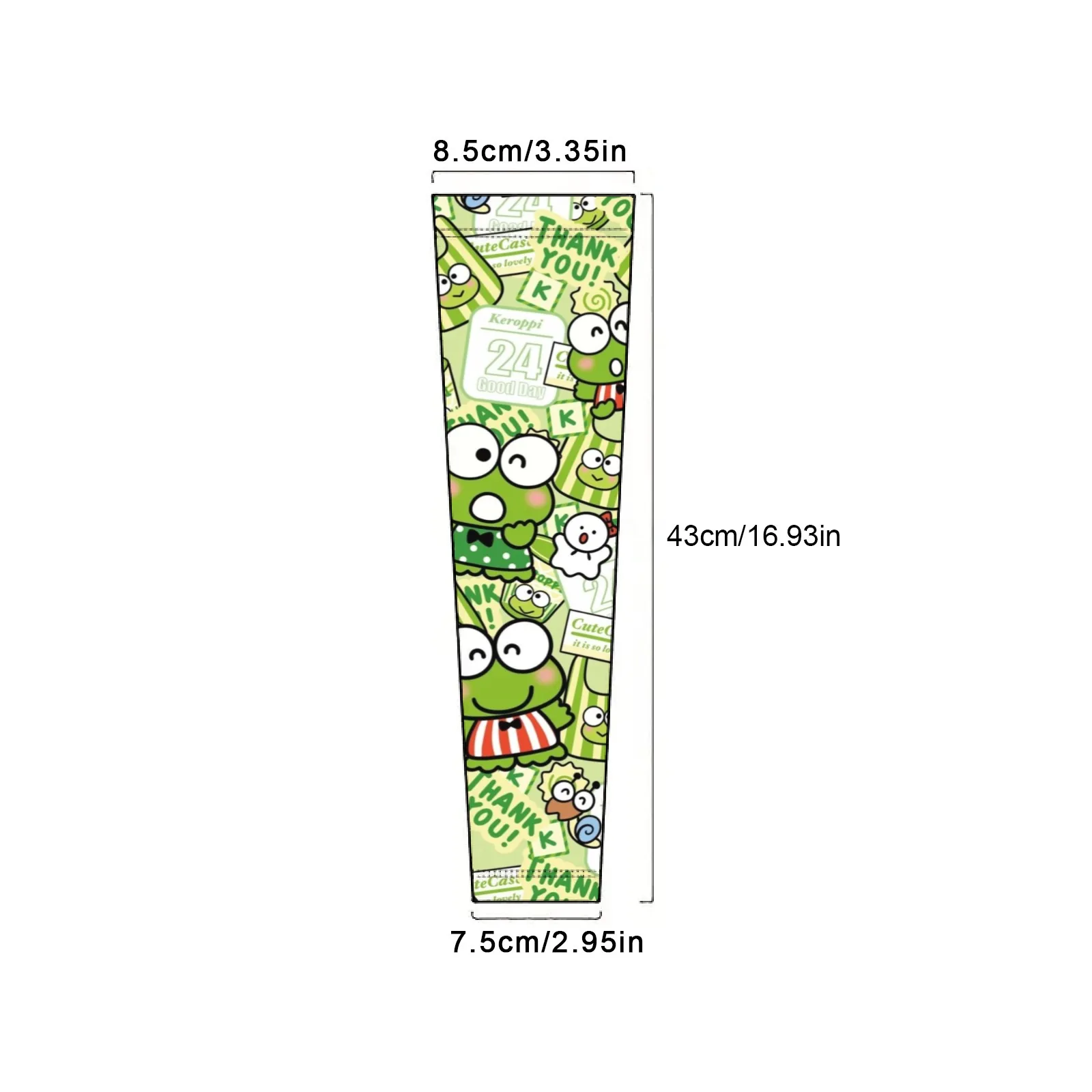 أكمام Keroppi Sanrio Ice الأنيقة الرائعة للغاية وقابلة للتخصيص - شمس - واقية، قابلة للتنفس وسريعة - جافة لأيام ممتعة مثيرة