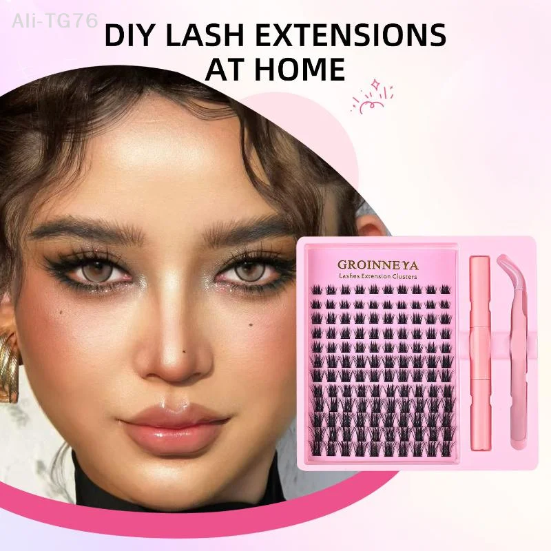 DIY Einzelwimpern-Verlängerungsset für Natürliches Volumen mit Wimpernpinzette und Klebstoff für Professionelle Salonqualität zu Hause
