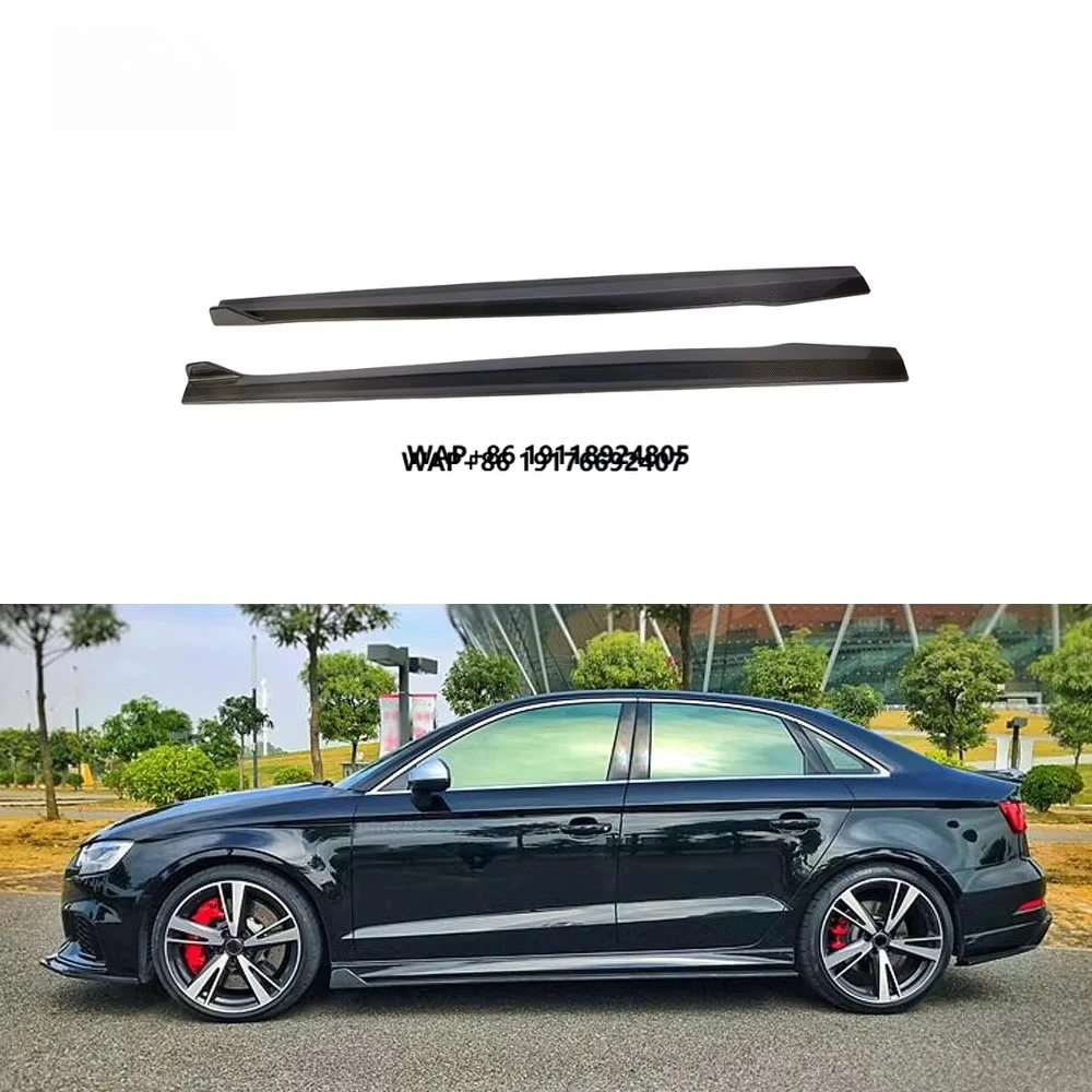 

High Quality Carbon Fiber Facelift Rs3 Side Skirts Extension For Rs3 8v Sedan 4-door 2017-2018