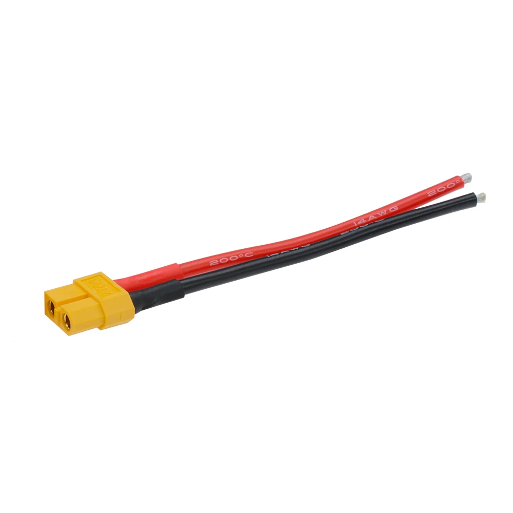 1 Pair XT60 Connector Conversion cables High Current Male / Female Plug Extension Cable Lead Silicone Wire 14AWG