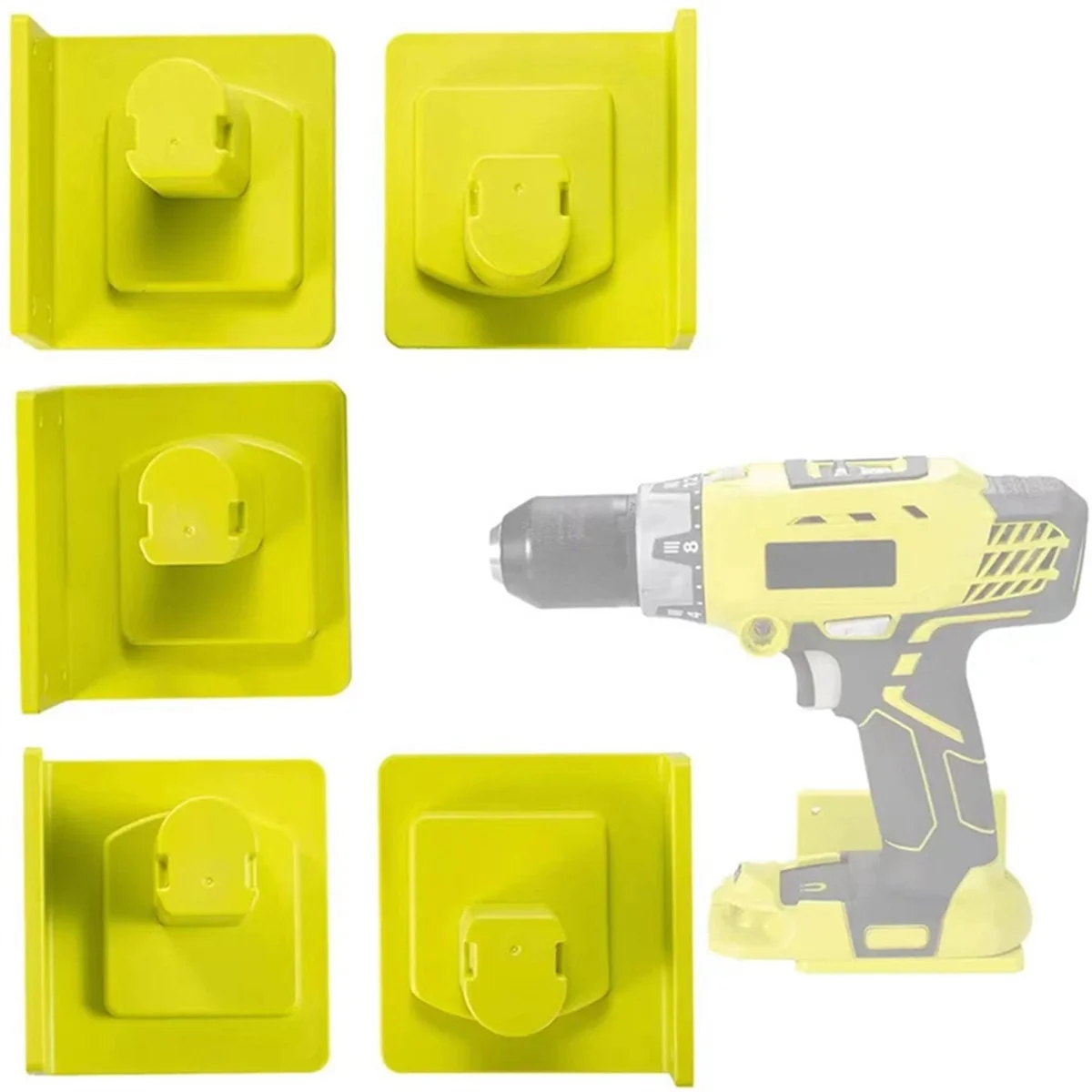 10pcs Tool Mount Holder for Ryobi 18V One+ P102 P103 P104 P105 P107 P108 P109 Tool Battery Dock Holder Power Tool Hanger