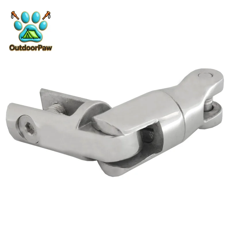 Marine Boat 316 Stainless Steel 6-8mm Anchor Swivel Chain Connector Universal Three -joint Anchor Rotation Ring