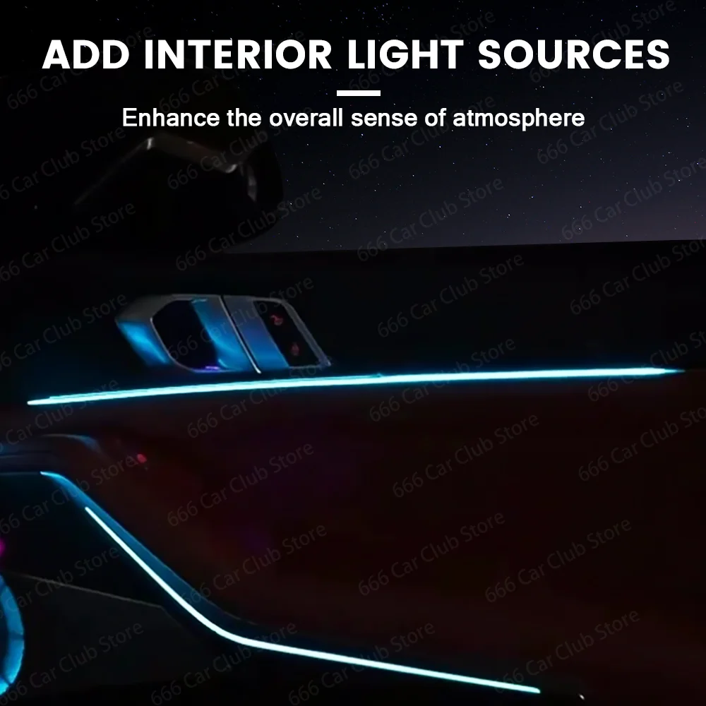 11 لون الباب ضوء الزخرفية لسيارات BMW X5 X6 X7 G05 G06 G07 تعديل داخلي ملحقات 4-باب لينة LED الضوء المحيط