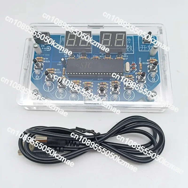 Suitable for 51 microcontroller electronic whack-a-mole kit, small technology DIY production, reaction speed tester