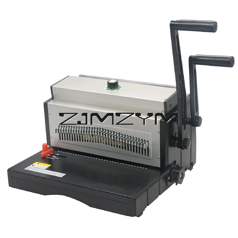 MT8703 Wire Binding Machine Ring Binding Punch Card Machine A4 34 Hole Manual Punching Machine 28 Sheets Punching Capacity