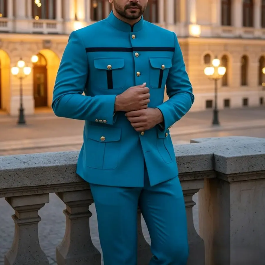 Men Suits 2 Pieces Prom Wedding Suits for Wedding Guest Slim Fit Formal Blazer with Pants Set Party Groom Tuxedo Outfit
