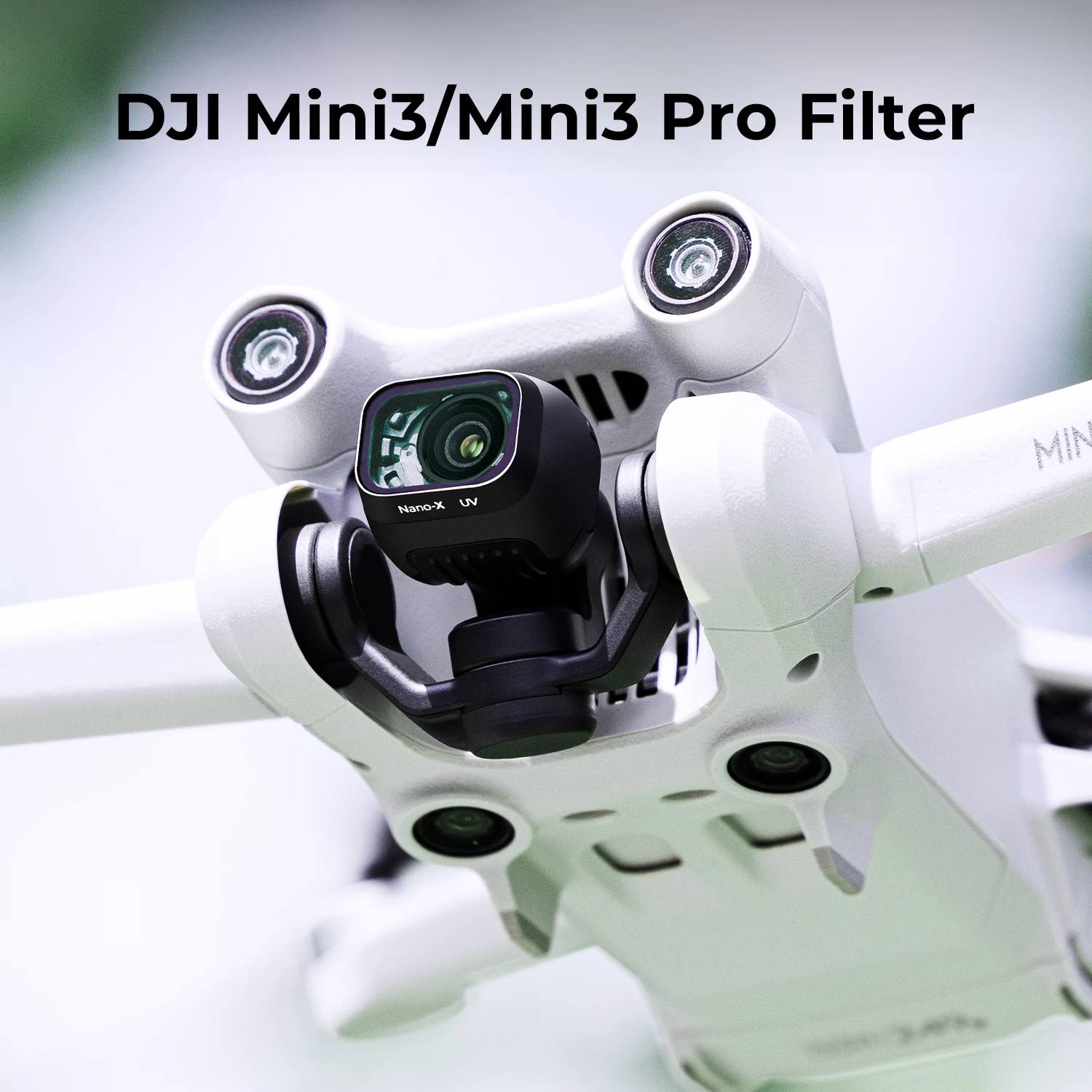 K&F Concept UV Filter for DJI Drone Mini3/ Mini3 Pro HD Single-sided Anti-reflection Green Film Waterproof and Scratch-resistant