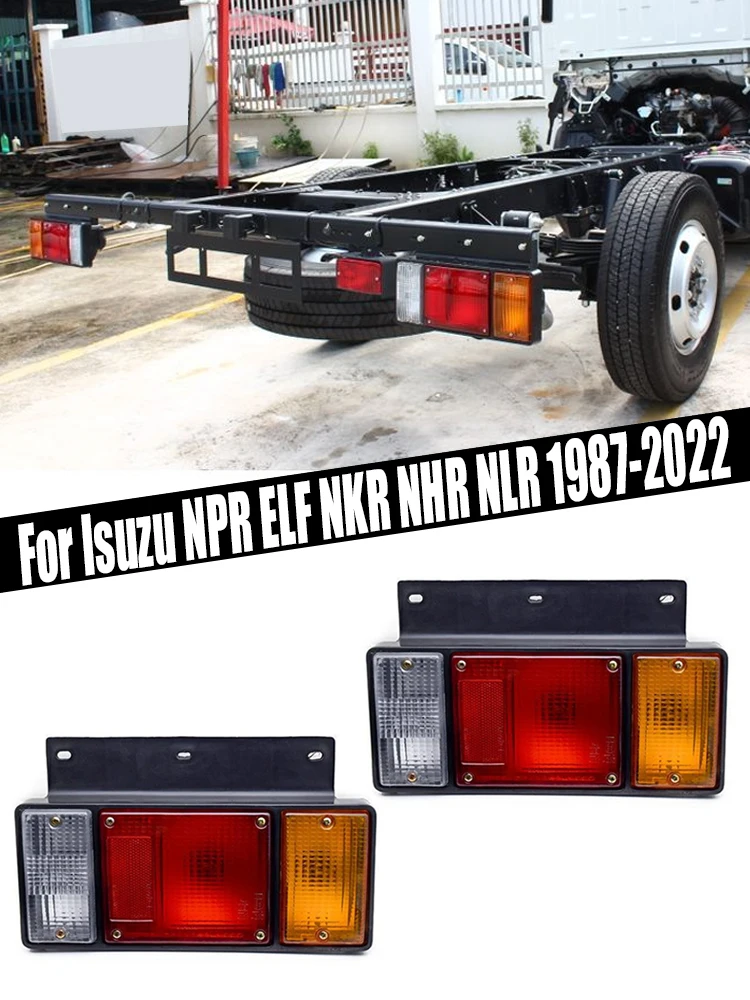 Rear Bumper Tail Parking Brake Light Warming Signal Reflector Lamp For Isuzu NPR ELF NKR NHR NLR 1987-2022 Car Accessories