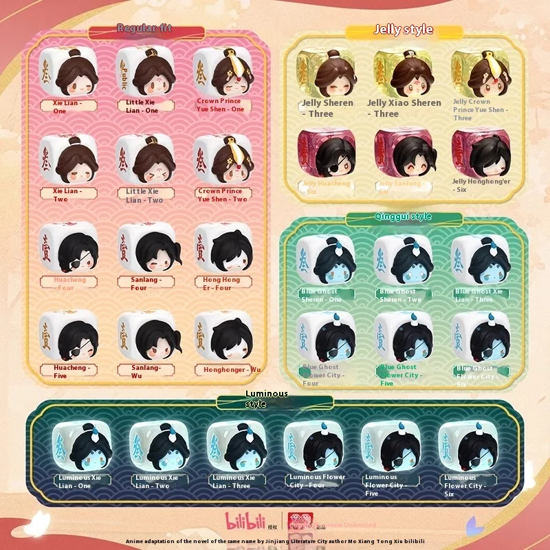 Tian Guan Ci Fu анимационная коллекционная фигурка, слепая сумка, модная коробка для игрушек с кубиками, конфеты для детей и фанатов