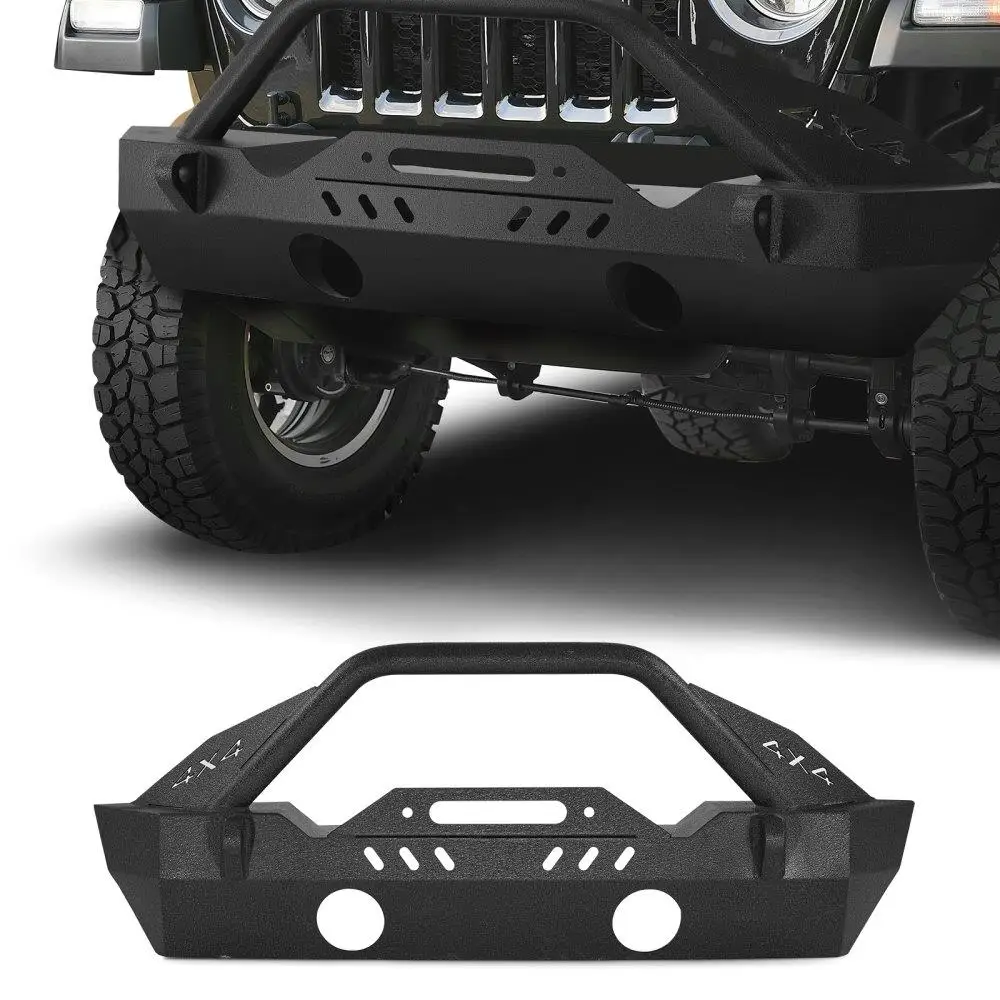

Передний бампер, совместимый с 2018-2024 годы для Jeep Wrangler JL JLU и Gladiator JT