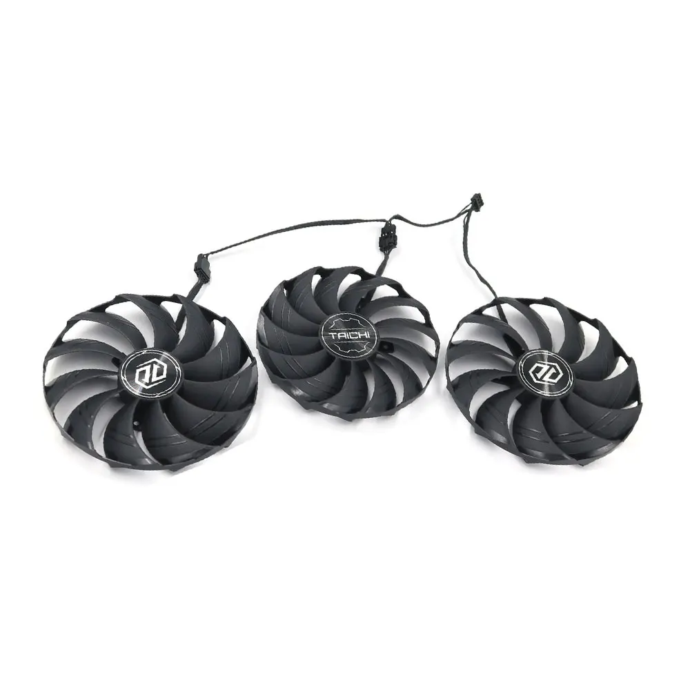 Imagem -03 - Original Brand Novidades Video Card Fan para Asrock rx 7900 xt 7900 Xtx Taichi Placa Gráfica Ventilador de Substituição Cf1010h12s 107 mm 97 mm