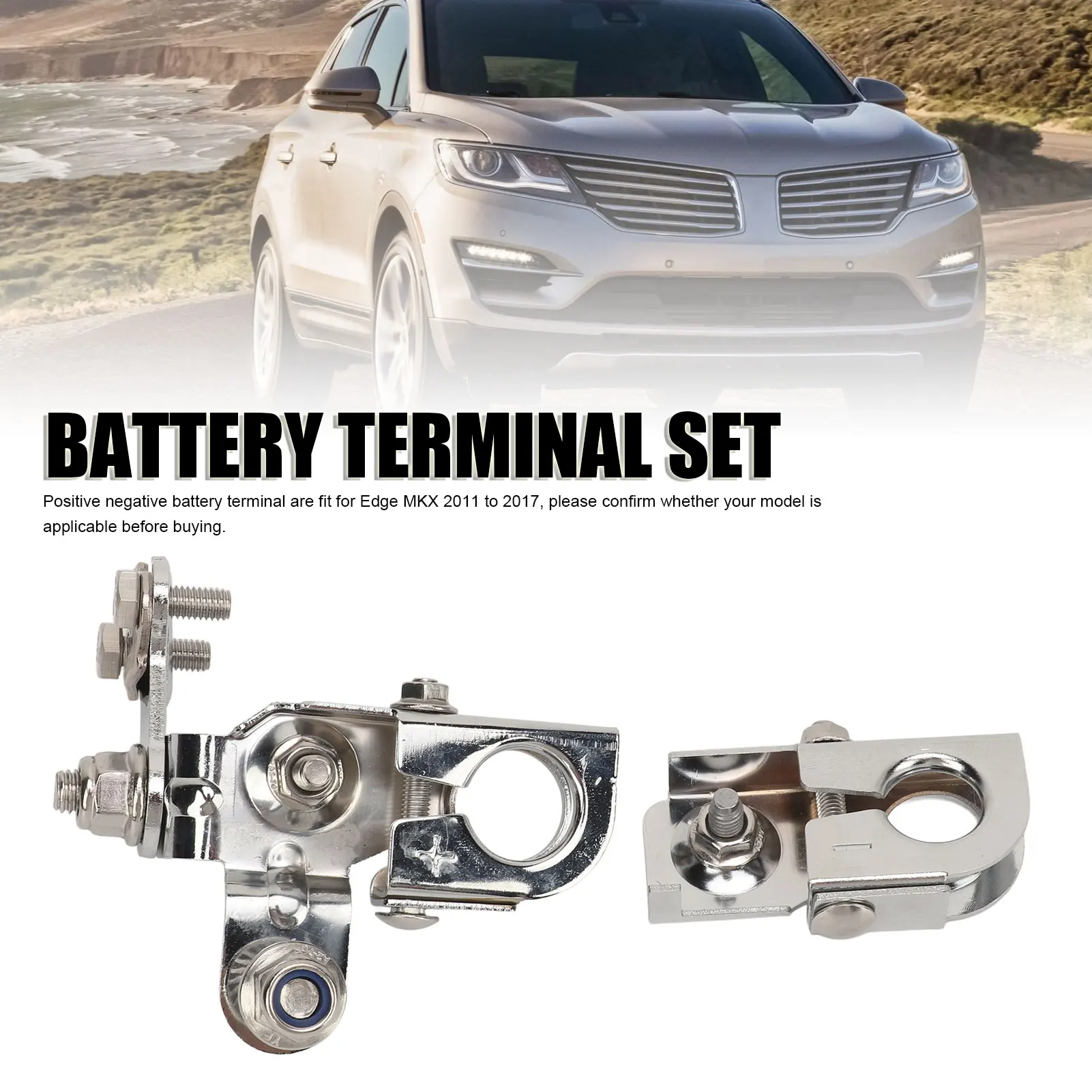 

Negative Battery Terminal Positive Battery Terminal 926 882 Chrome Negative Battery Terminal Clamp for MKX 2011 to 2017