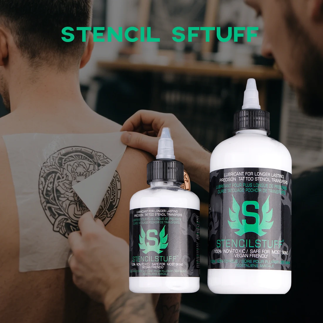 KVM 125/250ML Stensil Barang Tato Stensil Transfer Gel Mesin Fotokopi Termal Stensil Solusi Aplikasi Gel Ajaib Aksesori Tato