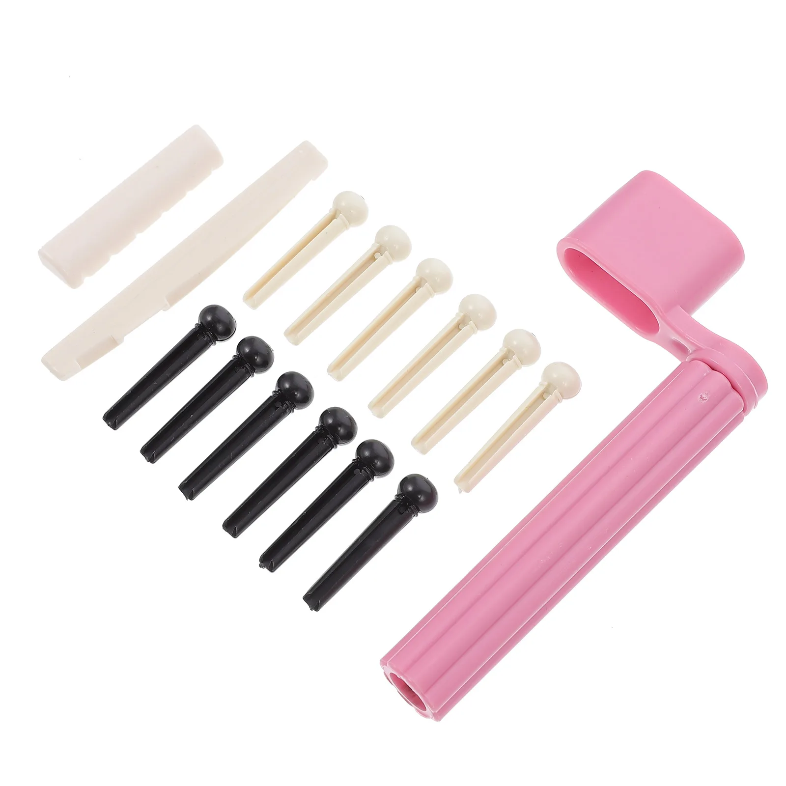 

Guitar Accessory Set Supplies Replace Saddle Nut Pegs Bridge Pin Abs Restringing Kit