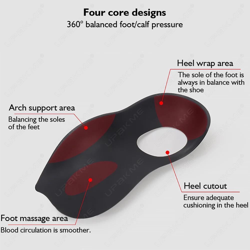 Insole For Shoes Flat Foot O-Shaped Legs Correction Arch Support Plantar Fasciitis Orthopedic Insoles Men/Women Foot Care Insert