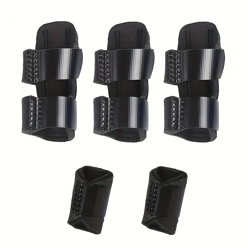 Adjustable Finger Five-piece Set Breathable Correction and Fixation Finger Guard Set Sports Protective Gear with Velcro