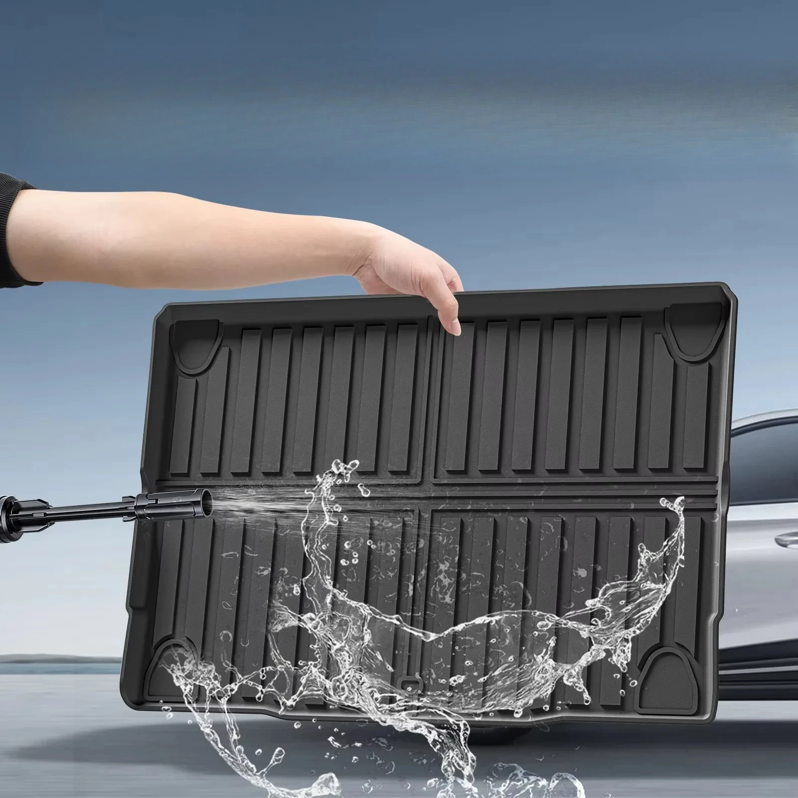 سجادات أرضية السيارة لسيارة Ford Bronco 4-Door 2021 2022 2023 2024 2025 (ليست لبابين ورياضة)، سجادات سيارة TPE لحماية جميع الأحوال الجوية #5