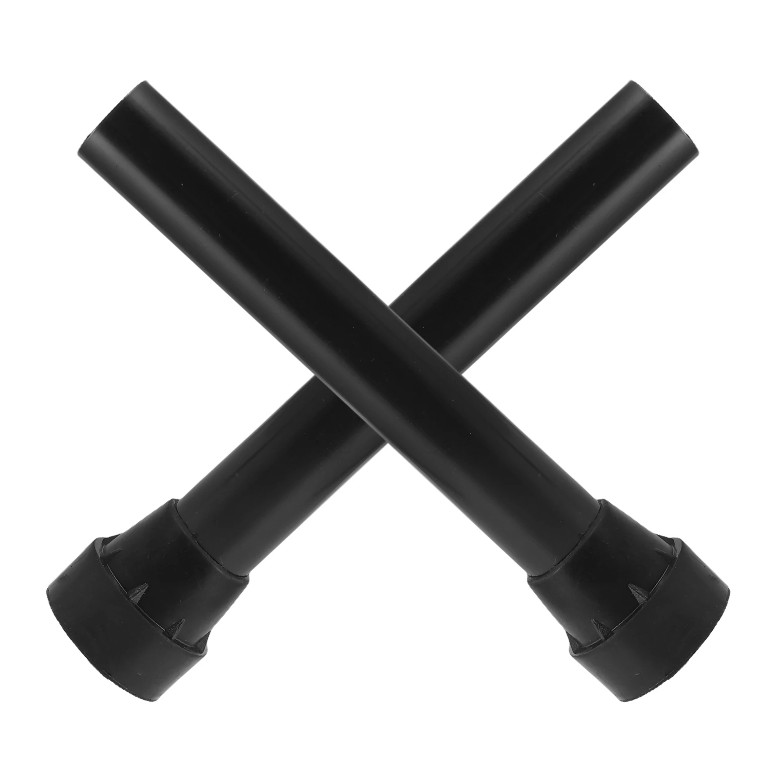 

2 Pcs Floor Mat Replacement Parts Trampoline Leg Tube Rubber Covers Pad Assortment Steel Pipe Kit Replacements