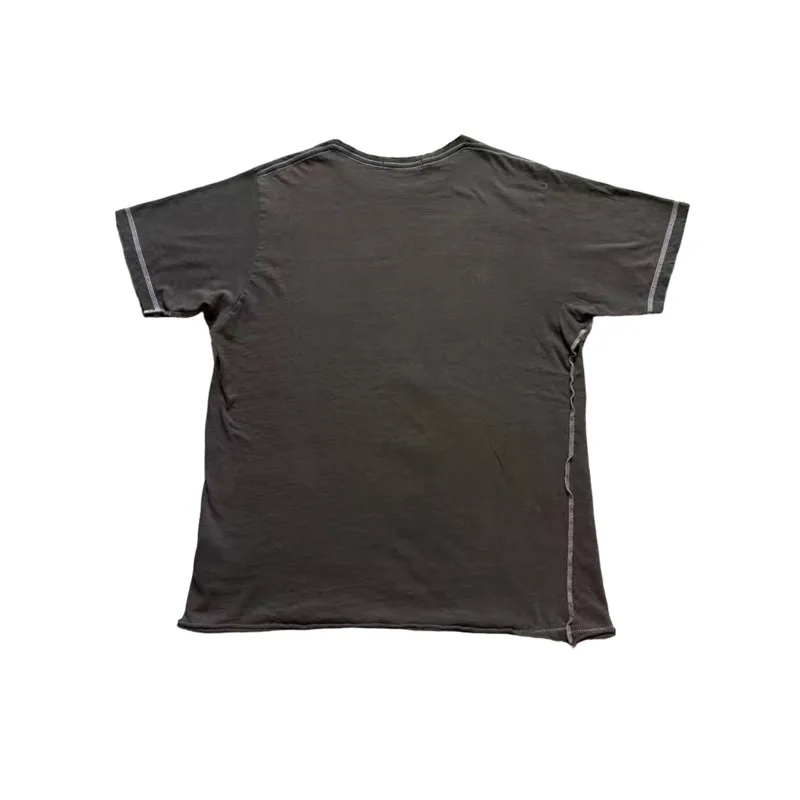 HKSH Spring Summer New Men Tide Chic Ins Sawtooth Printed Pattern Short-Sleeve T-shirt Retro Women Vibe Streetwear Tees HK25062