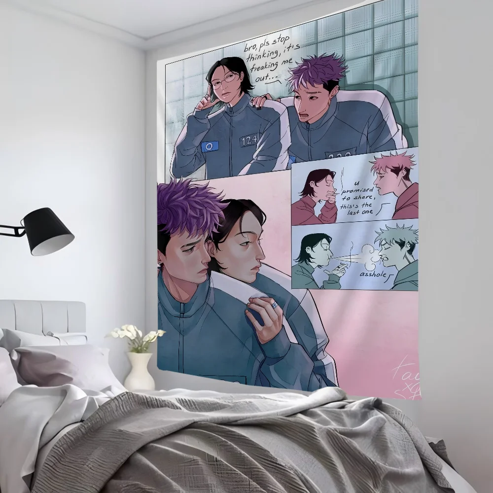 T-Thanos X Nams G-Gyu Thanosxnamgyus نسيج ديكور غرفة قماش صوفي حفلة معلقة خلفية غرفة ديكور غرفة الطفل #2