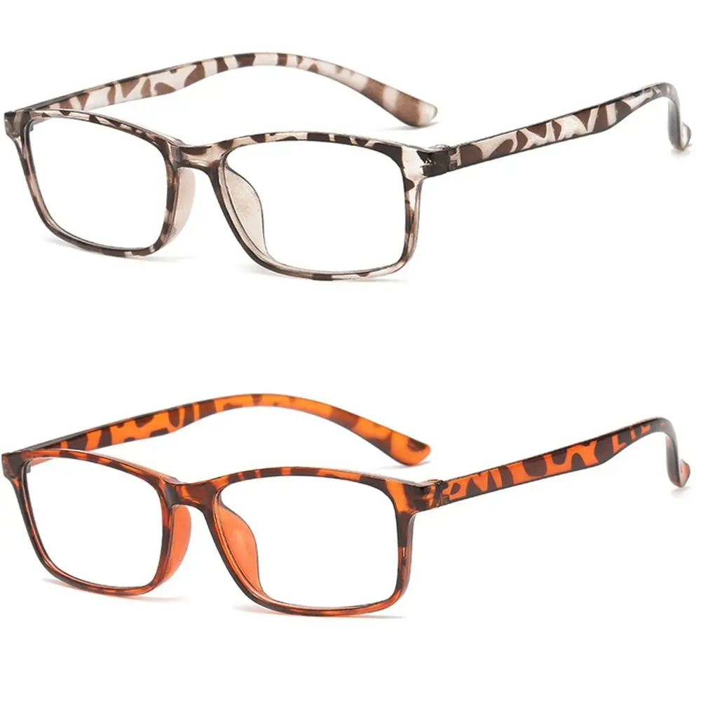 Leopard Print Reading Glasses Anti-Blue Light Reading Glasses Urltra-Light Eye Protection Men Women Elegant Eyeglasses +100 +400