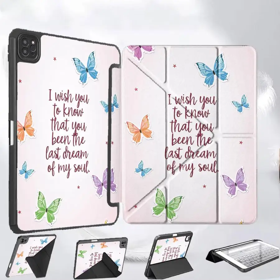 

Чехол для планшета iPad Mini 6, 7, Pro 11, 10, 9, 8, 7 поколений, 12.9 дюймов Pro 2025, Air 4, 5, M3, M2, M4, 11 дюймов, с держателем, красивый дизайн