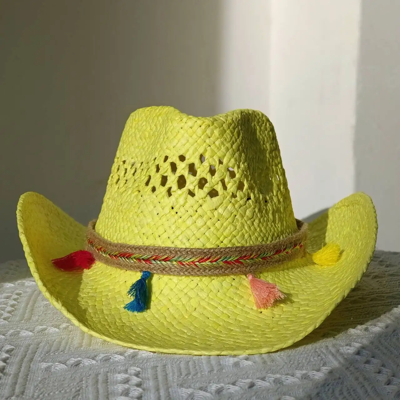 Women's Cowboy Straw Hat 2024 New Western Cowboy Sun Hat Spring Knight Hat Men's Jazz Hat Summer Cowboy Hat Sombrero hombre