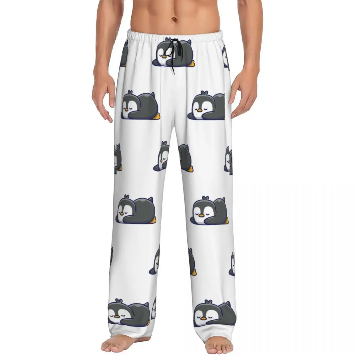 Custom Penguin (5) Pajama Pants Men Sleepwear Sleep Lounge Bottoms with Pockets