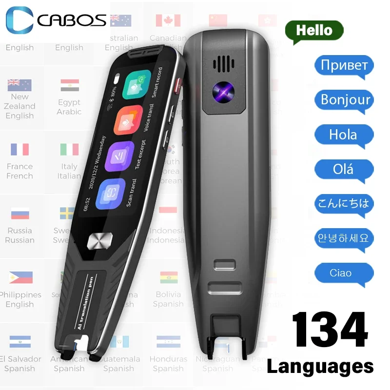 

134 Languages Translator Camera Photo Voice Text Scanning Multifunctional Smart Translator Business travel Translation Pen