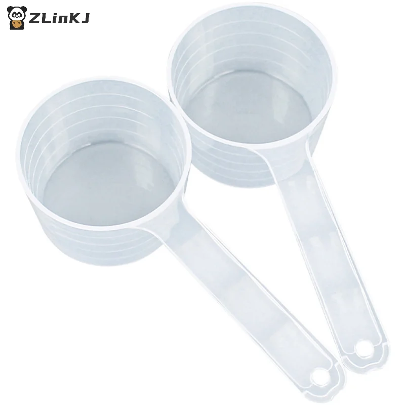 ▶1/3/5PCS Transparent Pet Measuring Spoon With Scale Plastic