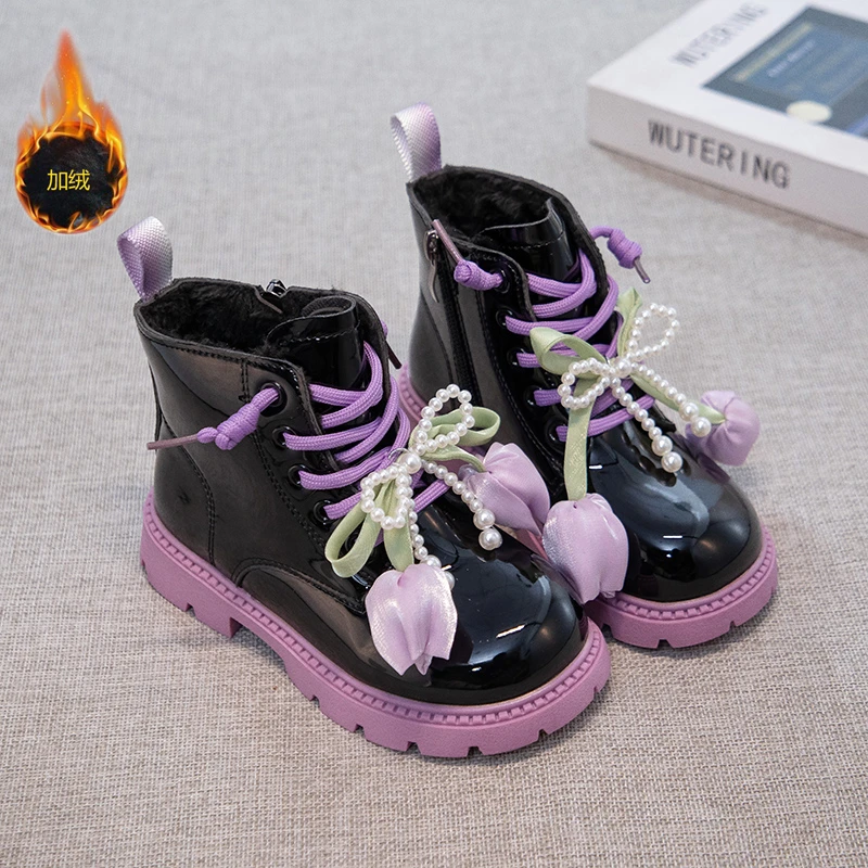 2025 nouveau automne filles bottines enfants chaussures courtes mode Design mignon enfants décontracté quotidien marche Sneaker filles chaussures