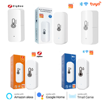 Tuya Smart WiFi Temperature and Humidity Detector Zigbee Thermometer Sensor Indoor Wireless Bluetooth Hygrometer Thermometer