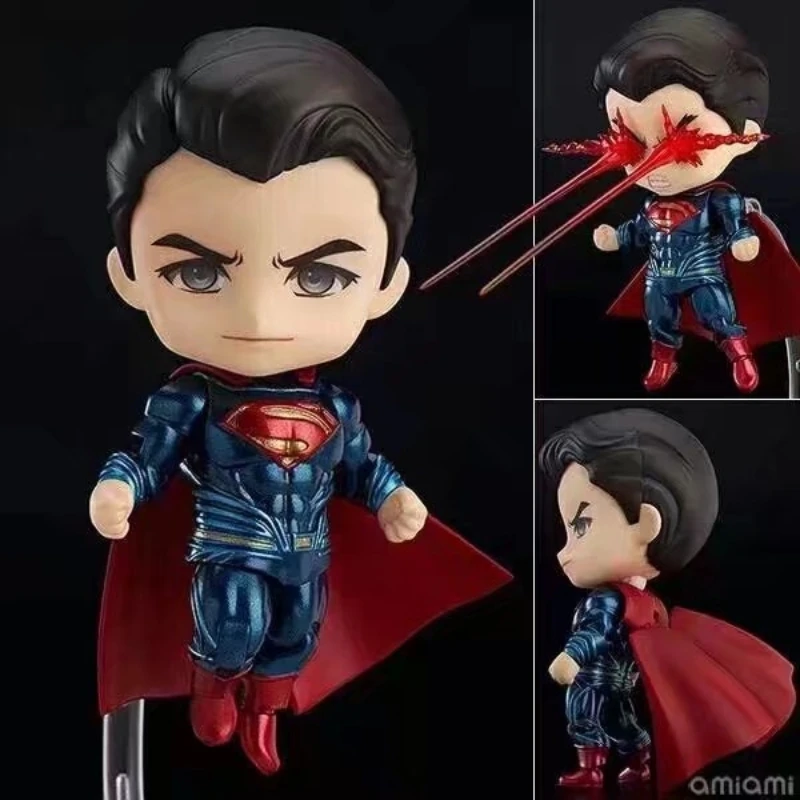 

10cm Q Version Marvel Avengers Supreman Dawn Of Justice Kawaii Action Figure Face Changing Doll Movable Accessory Toy Decoration