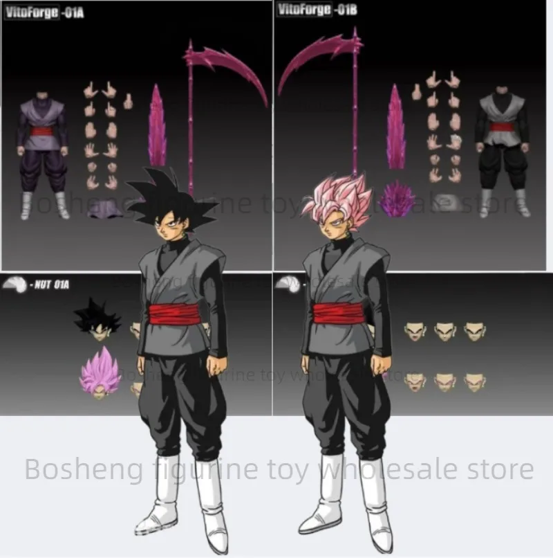 

НОВИНКА: Набор фигурок VitoForge «Повелитель Косы» Замасу, Dragon Ball Z, фигурка Блэк Гоку Супер Сайян, аниме-модель, игрушка, коллекционный подарок