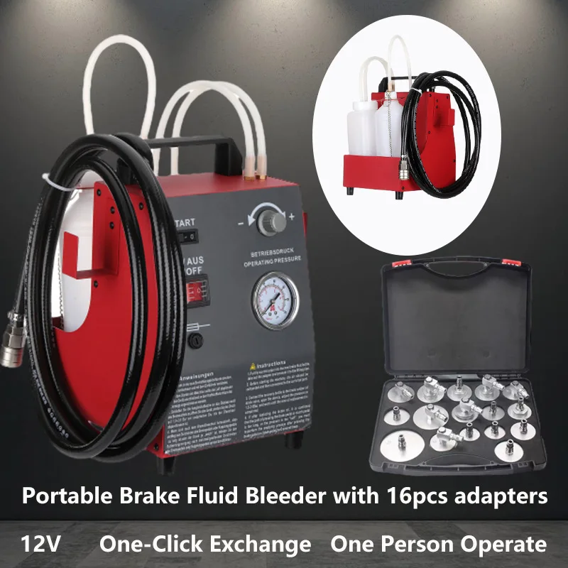 Portable Brake Fluid Changer with Adjustable Pressure & Pulse Auto-Control – Auto Maintenance Tool