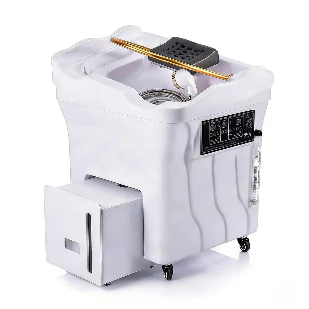 

Head Spa Equipment Portable Bed Water Shampoo Bowl with Water Circulation amp 25L Wastewater Tank, Water and Electricity Separa
