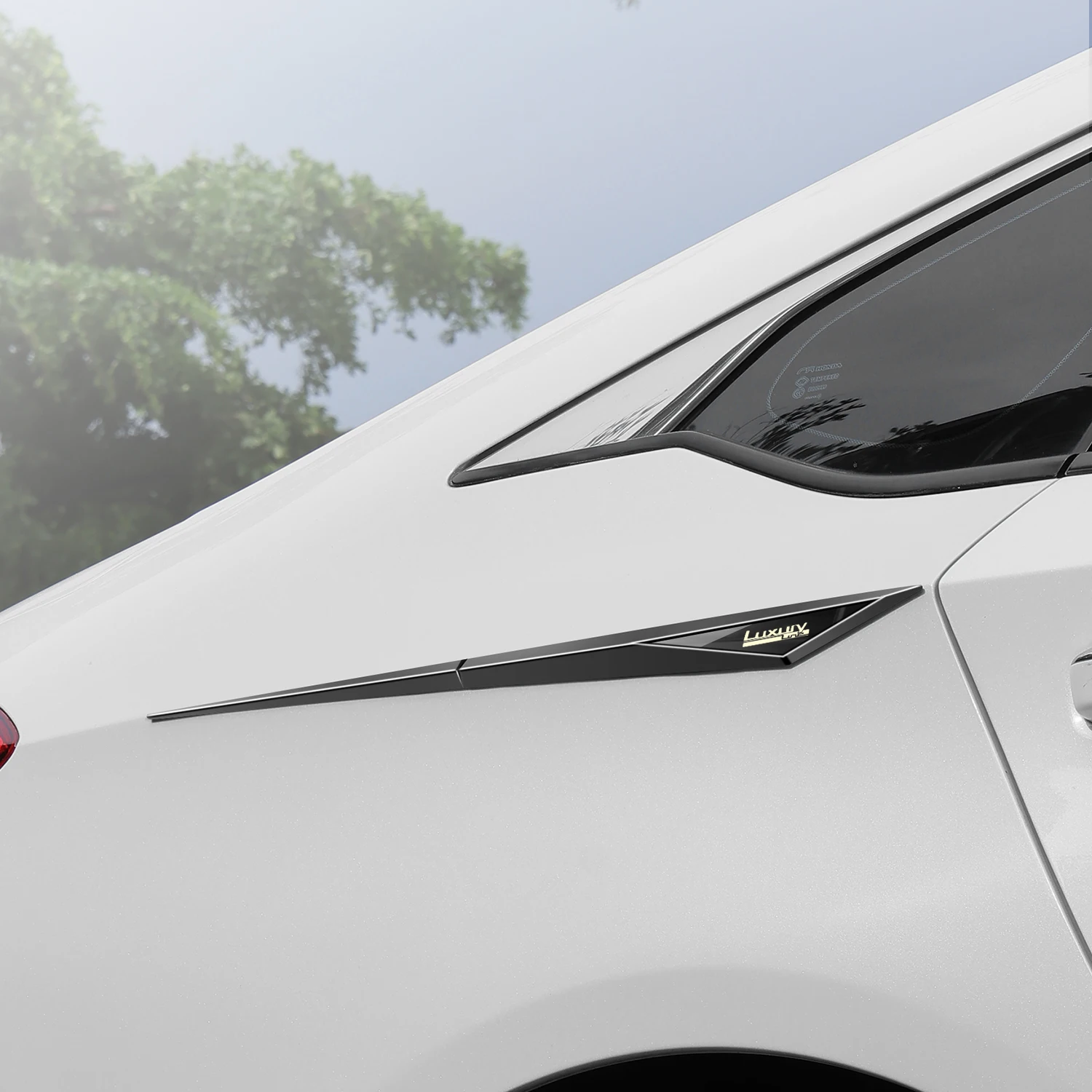 2 uds pegatinas de coche TPU accesorios de coche para bmw sportline luxuryline f20 f30 f31 f32 f33 f34 f36 f45 f46 f48 x1 x3 x5