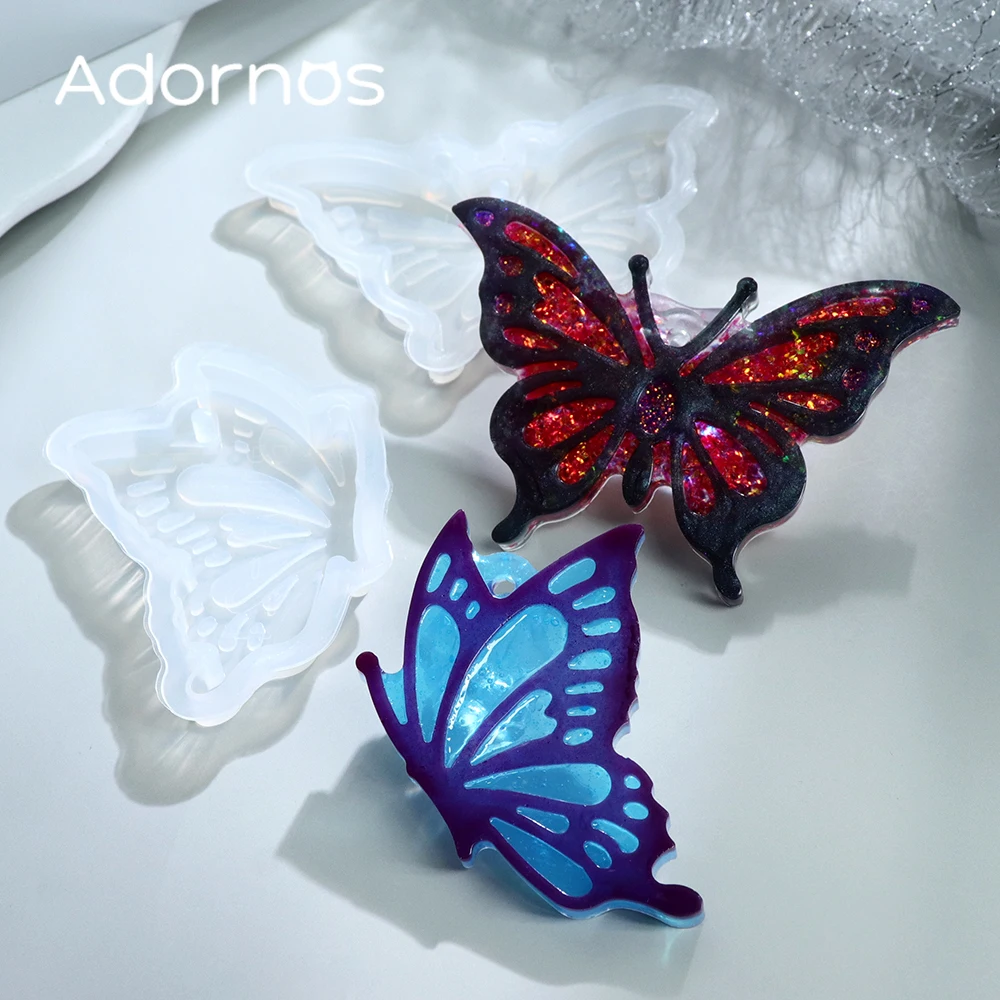 

Набор силиконовых форм для эпоксидной смолы: бабочки, пружинные бабочки. Формы для рукоделия, изготовления украшений своими руками.