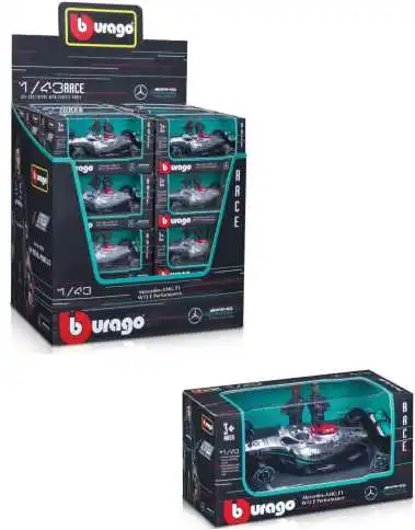 Bburago 1:43 Petronas F1 Team W13 (2022) (#63 George Russell) - Silver ('22) ('23 Std)