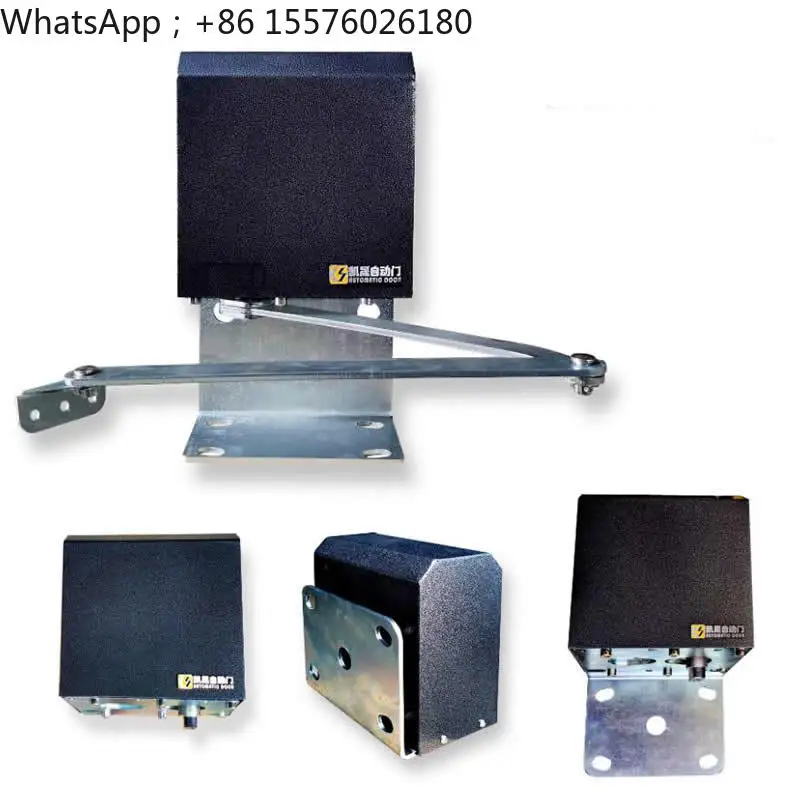 Anti-collision brushless automatic door opener curved arm electric door closer face recognition community pedestrian passage acc